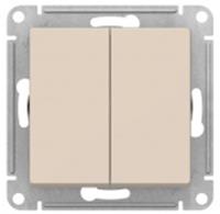 ATN000273 Бежевый Переключатель 2 кл перекрестный AtlasDesign, РОССИЯ, код 05401420012, штрихкод 469020102167, артикул SE ATN000273
