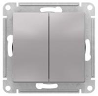 ATN000373 Алюминий Переключатель 2 кл перекрестный AtlasDesign, РОССИЯ, код 05401430012, штрихкод 469020102169, артикул SE ATN000373