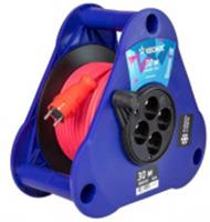 Удлинитель катушечный Космос (4б/з, 30м, КГ2х2,5) 16А, 3500Вт 62403, Китай, код 0570400020, штрихкод 469048804499, артикул YKTKsm30m-4g(2.5)KG