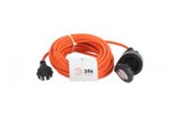 Удлинитель шнур (1б/з, 20м, ПВС2х0,75) ЭРА UPx-1-2x0.75-20m-IP44, РОССИЯ, код 0571100027, штрихкод 505630603717, артикул Б0043037