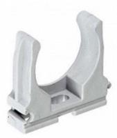 Крепеж-клипса для труб D25 серая (5шт), Россия, код 05801080266, штрихкод 465006536148, артикул GE50142-R5