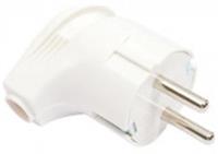 Вилка угловая ЭРА с/з 16A белая Б0039678, Китай, код 0581200116, штрихкод 505630600027, артикул Б0039678