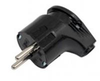 Вилка угловая ЭРА с/з 16A черная Б0039679, Китай, код 0581200101, штрихкод 505630600030, артикул Б0039679