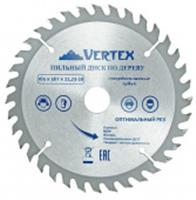 Пильный диск по дереву Vertextools 165х36тх22,23-20, Китай, код 06001020130, штрихкод 465011741552, артикул 165-36-22