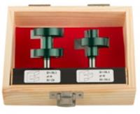 FIT Фрезы по дереву пазо-шиповые, набор 2 шт., деревянный бокс, DxH=38,1х28/30,1 мм, КИТАЙ, код 0600700082, штрихкод 466007802993, артикул 36562