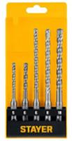 Набор буров STAYER HERCULES-4Х 5шт SDS-plus (29290-H5), Китай, код 06011020034, штрихкод 403422925922