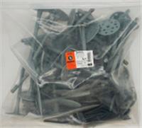 Дюбель для крепления теплоизоляции с пластиковым гвоздём 10х140 уп. 50 шт. SteelRex, Россия, код 0620205571, штрихкод 464011400449, артикул 0428010140PP00005008