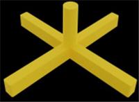 Крестик усиленный DECOR PRO 1,5 мм (100шт), РОССИЯ, код 0620700135, штрихкод 460781410366, артикул 443-0015