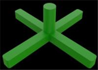 Крестик усиленный DECOR PRO 2 мм (100шт), РОССИЯ, код 0620700136, штрихкод 460781410375, артикул 443-0020