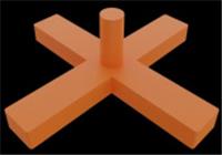 Крестик усиленный DECOR PRO 4 мм (50шт), пластик, РОССИЯ, код 0620700139, штрихкод 460781410378, артикул 443-0040