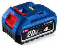 Аккумулятор ЗУБР LMS BP-P-20-4, Power PRO, 20 В, 4.0 А·ч, Китай, код 0630600203, штрихкод 460637358993
