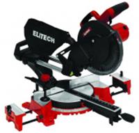 Пила торцовочно-усовочная ELITECH ПТ 1825К, 1800 Вт, 4800 об/мин, ф255х30мм, Китай, код 0631100333, штрихкод 464003202990, артикул E2006.008.00