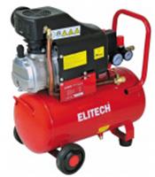 Компрессор коаксиальный масляный ELITECH КПМ 200-24, 220 л/м, 1.5 кВт, 8 бар, ресив.24 л, 20 кг, колеса, Китай, код 0631200526, штрихкод 464003203214
