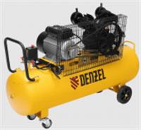 Компрессор воздушный рем. привод BCV2300/100, 2,3 кВт, 100 литров, 440 л/мин// Denzel, Китай, код 0631200519, штрихкод 404499618170, артикул 58111