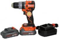 Дрель-шуруповерт аккумуляторная Felisatti FT10888, 18В/2Ач х2Li-ion, 65Нм, 0-500 / 0-1500 об/мин, удар и имп, кейс, Китай, код 0631600220, штрихкод 697197548804, артикул art.10888