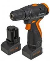 Дрель-шуруповерт аккумуляторная Вихрь ДА-24Л-2К/Б (2 А/ч) (бесщеточный двигатель), Китай, код 0632100159, штрихкод 460605903073, артикул 72/14/24