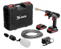 Моечная машина высокого давления аккумуляторная MTX А-21-02, 40 бар, 4 л/мин, Li-ion 21 В, 2 аккумулятора, Китай, код 0632300236, штрихкод 404499625674, артикул 58211