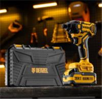 Винтоверт ударный аккумуляторный бесщет. Denzel CIDH-BL-20-270, Li-Ion, 20 В, Китай, код 0633600099, штрихкод 404499625685, артикул 26514