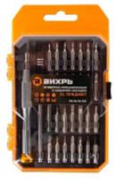 Отвертка прецизионная с набором насадок, 31 предмет в кейсе Вихрь, Китай, код 0660500500, штрихкод 460605904232, артикул 73/6/2/15