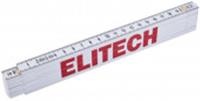 Метр складной пластиковый ELITECH 200см, КИТАЙ, код 0660703092, штрихкод 464003202920, артикул 330201