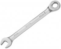 Ключ комбинированный трещоточный, 14 мм, CrV, матовый хром Denzel, Китай, код 0661200864, штрихкод 404499624922, артикул 14708