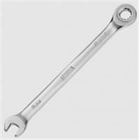 Ключ комбинированный трещоточный, 8 мм, CrV, матовый хром Denzel, Китай, код 0661200860, штрихкод 404499624916, артикул 14702