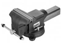 Тиски слесарные BVH-200, 200 мм, поворотные, стальная направляющая, с наковальней Denzel, Китай, код 0662100204, штрихкод 404499625493, артикул 18686