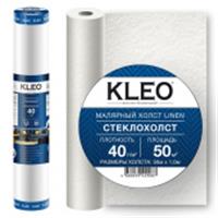 KLEO Linen40, Малярный стеклохолст 1 сорт 1х50м, 40г/м2, РОССИЯ, код 07101140065, штрихкод 468003942908, артикул