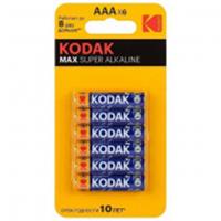 Батарейки Kodak LR03-4+2BL MAX SUPER Alkaline (72/288) NEW, Китай, код 0730406051, штрихкод 088793041194, артикул Б0064252