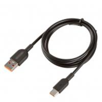Кабель USB - Type-C 15W SKYWAY черный в пакете 1м, КИТАЙ, код 07803040013, штрихкод 465780155005, артикул S09603007