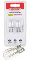 Автолампа W21/5W 12V 21/5W без цоколя W3*16q 2-конт 440/35Лм 2500К СПУТНИК SKYWAY блистер 2 шт, КИТАЙ, код 07808070025, штрихкод 465780155138, артикул S09102033