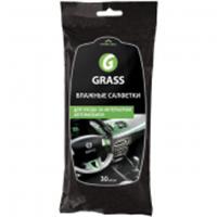 GRASS Салфетки влажные для ухода за интерьером а/м (30шт), РОССИЯ, код 07810010018, штрихкод 460707219452, артикул IT-0311