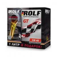 Масло моторное ROLF GT 5W-40, SN/CF 4л+1л промокороб, РОССИЯ, код 07811070002, штрихкод 426042912135, артикул 322405