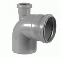 Колено Д=110*90град. с отв. Д=50 (вверх) фронтальное, Россия, код 0790100021