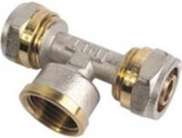 Тройник металлопластиковый обжим-ВР 20 х3/4х 20 61148, БЕЛЬГИЯ, код 0800200012, штрихкод , артикул Ц0001722 для металлопластиковой канализации