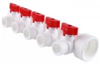 Коллектор PPR с кранами М32х20х5 выхода, РОССИЯ, код 0800300137, штрихкод 464002855035, артикул 771486