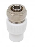 Фитинг полипропиленовый с переходом на PEX D20 х 16 (2,0) мм, РОССИЯ, код 0800300141, штрихкод 464002855382, артикул 771481