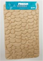 Коврик для ванной 50/80 Fresh Камешки бежевый 5988, Китай, код 08602050219, штрихкод 461002121070