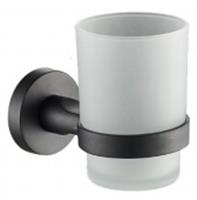 Zenfort 20584 Стакан 1-ый с держателем черный, КИТАЙ, код 0860700204, штрихкод 468067319430, артикул 20584