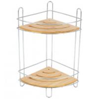 Полка двухъярусная BAMBOO-04 (19,5х19.5х36.5см) угловая 101246, Китай, код 0860800205, штрихкод 469040816710