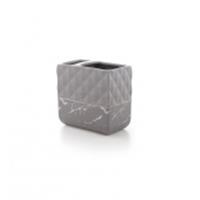 Стакан для щётки и пасты NERO (серый), Турция, код 0862100142, штрихкод 869502420662, артикул D-20662