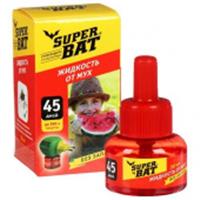 SuperBAT Жидкость для фумигатора от мух б/зап 45дн 30мл, РОССИЯ, код 30337120003, штрихкод 469055303952, артикул