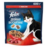 600Г КОРМ FELIX ДВОЙНАЯ ВКУСНЯТИНА С МЯСОМ-ГОВЯДИНА 132886, РОССИЯ, код 30605090032, штрихкод 460068003599, артикул 132886