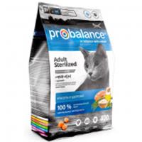 ProBalance корм сух.д/кошек 400г стерил.и кастрир.Sterilized, Россия, код 30605170047, штрихкод 464001198024, артикул ВЭЛ024