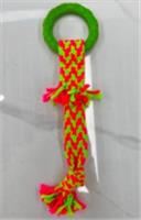 Игрушка-канат для всех пород собак с кольцом 