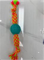 Игрушка-канат для всех пород собак с мячиком 