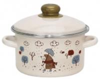 Кастрюля 2л цилиндрическая бисквит с рисунком Ёжик 031567, Россия, код 35001020631, штрихкод 468028410638, артикул 33-1610/4