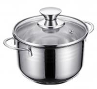 Кастрюля со стеклянной крышкой 2л 16х10см Linea BIMBO vitro, Китай, код 3500105072, штрихкод 461027596383, артикул 93-BIMv-06