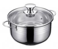 Кастрюля со стеклянной крышкой 3л 20х10см Linea BIMBO vitro, Китай, код 3500105073, штрихкод 461027596384, артикул 93-BIMv-07