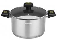 Кастрюля из нержавеющей стали 304 (Cr:18/ Ni:8) с крышкой Коллекция Virola Размер: 18*9 см ( 2,3 л), Китай, код 35001080186, штрихкод 466034926368, артикул VRLL18SE101